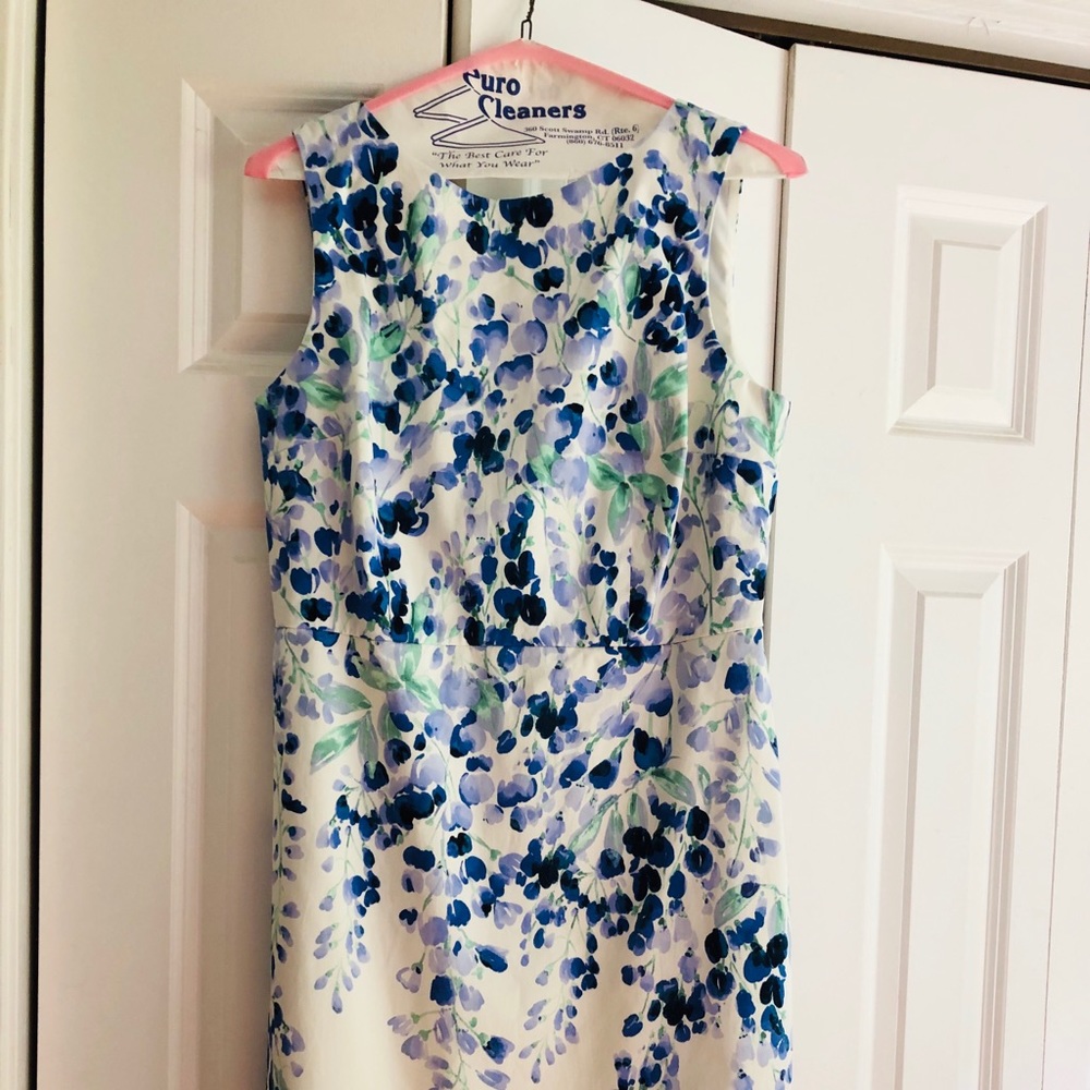 Talbots Pastel Floral Sheath Dress 8P